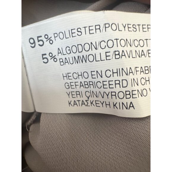 NWT ZARA Scoop Neckline Blouse M Beige Dainty Flowy Polyester Cotton - Picture 7 of 13